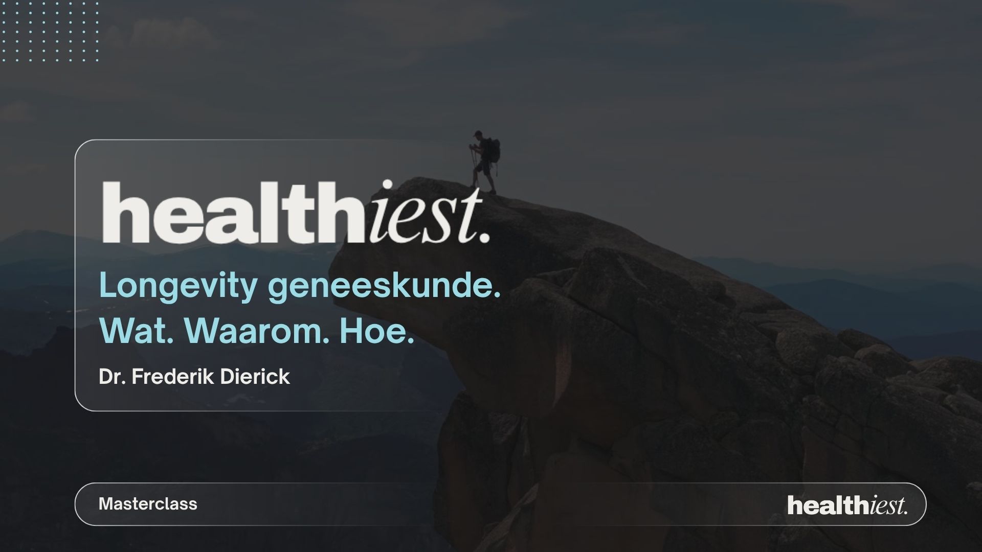 Longevity geneeskunde. Wat. Waarom. Hoe.